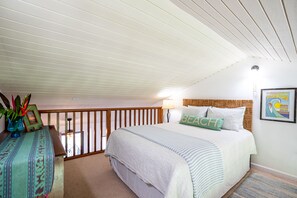 LOFT has slanted ceilings