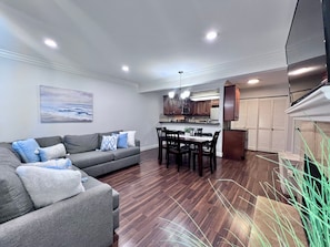 Living Room, Dining Room, and Kitchen
