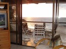 View of lanai and the ocean from the living room