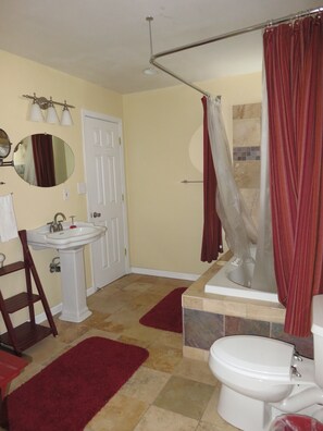 Upstairs Bathroom with jetted tub