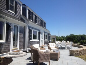 Relax and Entertain Friends and Family on the Large Stone Patio