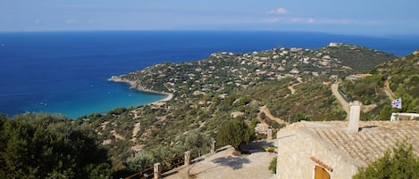 View from the villa and the terrace