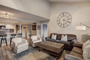 Living Room w/ Vaulted Ceilings