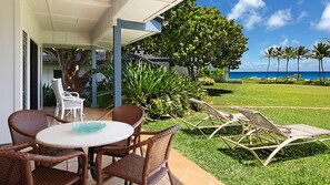 Poipu Sands at Poipu Kai Resort #316 - Ocean View Dining & Lounging Lanai - Parrish Kauai