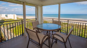 Balcony off mb and lr with spectacular view of Atlantic at Crescent Beach