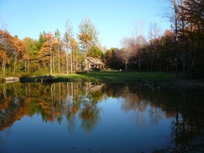 House reflected on your own private pond