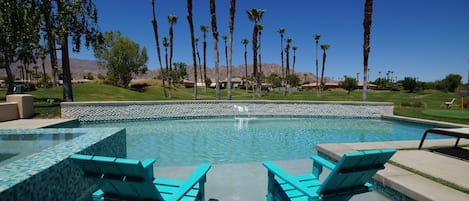Sit back & relax in the resort pool while enjoying gorgeous mountain views