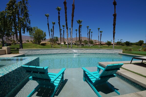 Sit back & relax in the resort pool while enjoying gorgeous mountain views