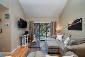 Comfortable furniture! Wall mounted Smart TV