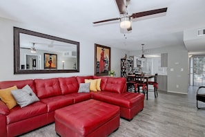 Living Room with Dining Room in the Backgroud