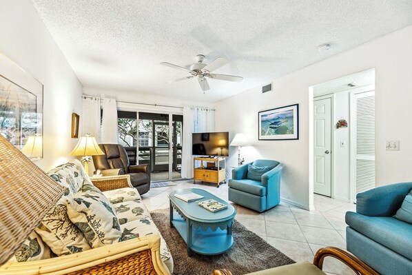 Spacious living room area