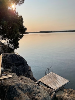 Take a swim in the lake after the sauna or early in the morning.
