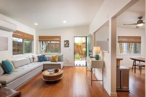 The whole bungalow is light and airy.