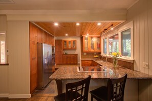 Fully stocked kitchen with everything you will need. 