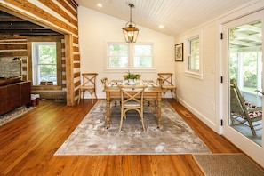 Open concept kitchen and dining room