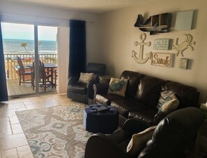 living room towards ocean