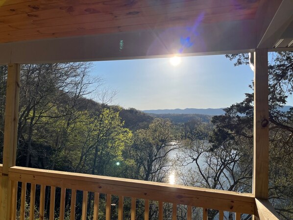 Riverview from covered deck area