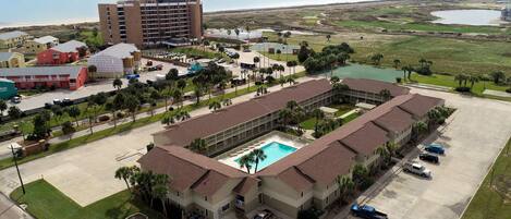 Welcome To Port A - Aerial view of Courtyard