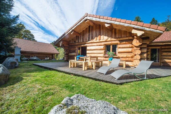 Chalet en rondin dans les Vosges