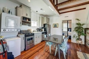 Both units have fully equipped kitchens and a Washer & Dryer
