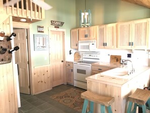 Fully stocked kitchen 