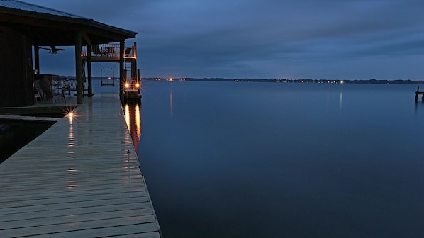 The dock at night