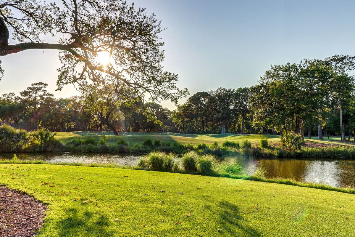 Dog-friendly home with large deck, on-site pools, tennis & Beach Club