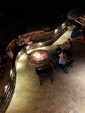 Great gathering by the fire pit