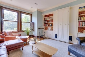 Expansive Living Room with view of the park