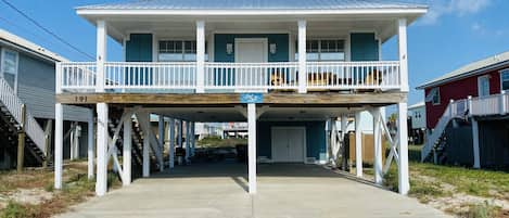 Fresh coat of paint and board & batten siding!