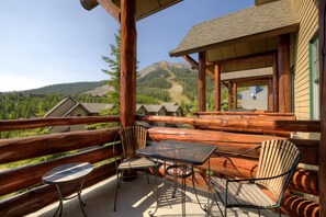 Outdoor Seating and direct views of Lone Peak from deck and hot tub.