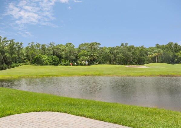 View of the golf course.