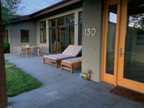 Front door and front patio
