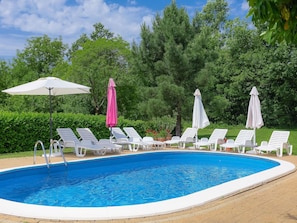 L'Eau, Nuage, Ciel, Plante, Piscine, La Nature, Bleu Azur, Bleu, Arbre, Mobilier De Jardin