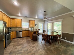 Spacious Kitchen and Dining area.