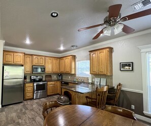 Spacious Kitchen and Dining area.