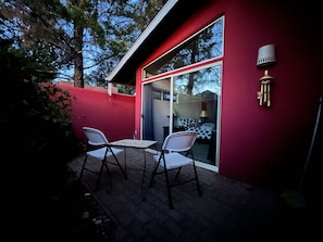 Private patio off the primary bedroom