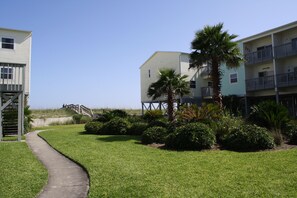 Courtyard leading to the Beach