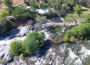 Overview during late May when our rivers swell with snowmelt from hotter days.