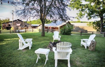 This cabin  is 1 of 3 properties to rent on the picturesque Muletown Farm.