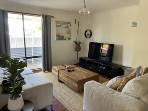 Lounge room - satellite TV, DVD player and playstation