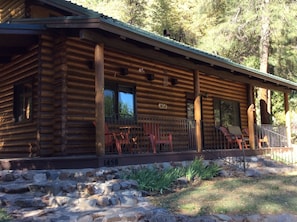 'A True Cabin in the Woods' backing to Coconino Forest, Sedona