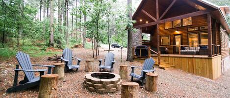 Enjoy campfire stories and s'mores around the fire!