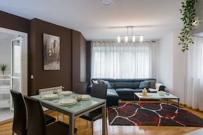"SantaMaria I" Moderno apartamento a 4km de Santiago, conexión WiFi-Netflix-HBO