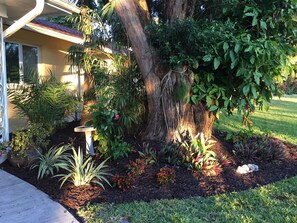 Front of the home; little garden