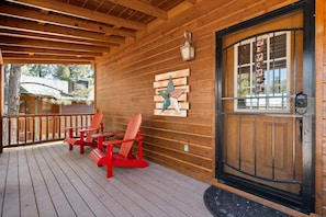 Enjoy the cool breeze on either the front or back deck.