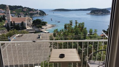 Dream holiday apartment, Hvar center with sea view