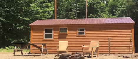 Fire Pit with chairs and picnic table