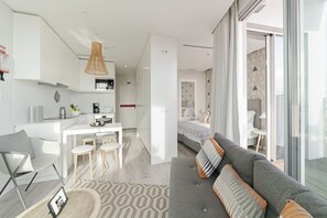 kitchen , dinning room and bedroom
