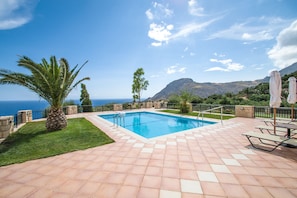 Stunning sea views house,Plakias,Rethymno,Swimming pool area